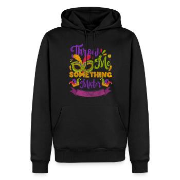 Mardi Gras Celebration New Orleans Queen - Men’s Premium Organic Hoodie - black - Front - Nico (187cm)