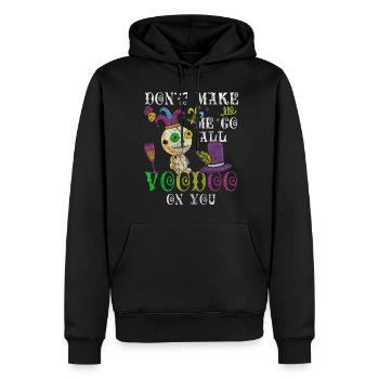 Parade Street Festival Carnival Beads - Men’s Premium Organic Hoodie - black - Front - Nico (187cm)