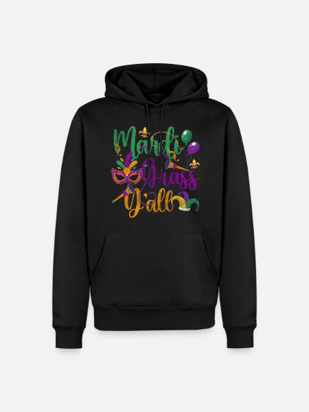 Parade Party Bunt Perlen - Männer Premium Bio Hoodie - Schwarz