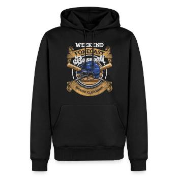 Baseball Winner Game Stroke Ball - Sweat à capuche Premium bio Homme - noir - Devant - Nico (187cm)