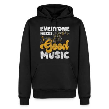 Musiker Band Fan - Männer Premium Bio Hoodie - Schwarz - Vorne - Nico (187cm)