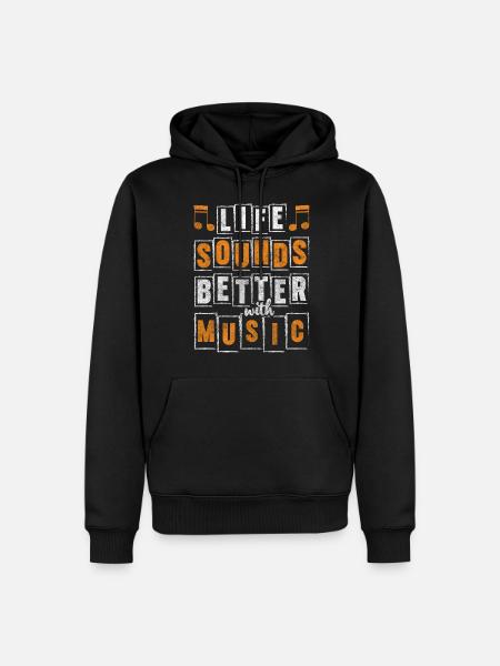 Music Band Musical Orchestra - Men’s Premium Organic Hoodie - black