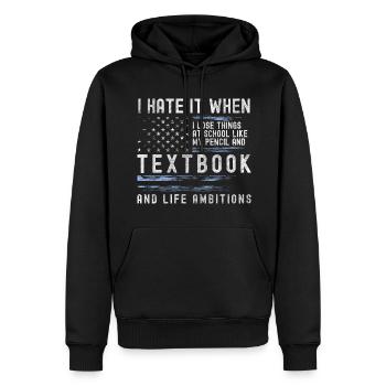 Student Uni Abschluss Party - Männer Premium Bio Hoodie - Schwarz - Vorne - Nico (187cm)