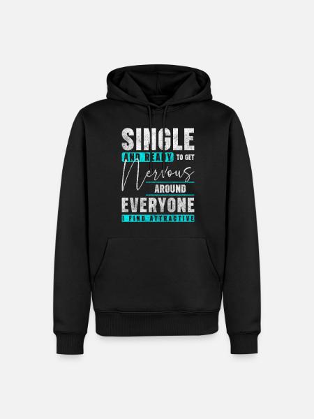 Relation Flirt d’amour - Sweat à capuche Premium bio Homme - noir