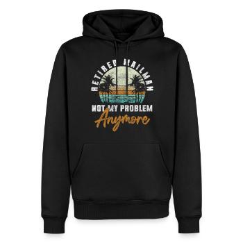 Postman Postman Express - Sweat à capuche Premium bio Homme - noir - Devant - Nico (187cm)