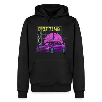 Drifting Tuning Fahrzeug Jdm - Männer Premium Bio Hoodie - Schwarz - Vorne - Nico (187cm)