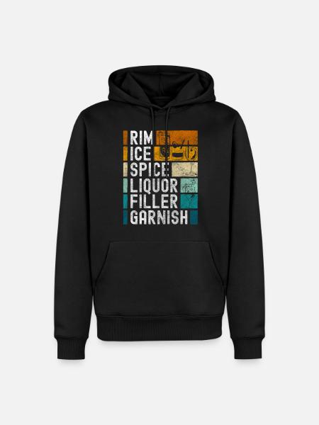 Cocktail Drinks Drink Drink - Men’s Premium Organic Hoodie - black