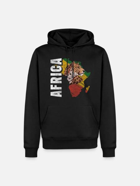 Kultur Tierschutz - Männer Premium Bio Hoodie - Schwarz
