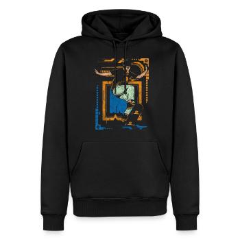 Cyborg Technology Anime Gamer - Sweat à capuche Premium bio Homme - noir - Devant - Nico (187cm)
