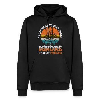 Darts Dartboard Darts Men - Men’s Premium Organic Hoodie - black - Front - Nico (187cm)