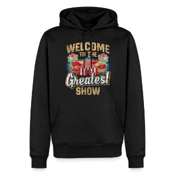 Directeur de chapiteau de cirque Idiots - Sweat à capuche Premium bio Homme - noir - Devant - Nico (187cm)