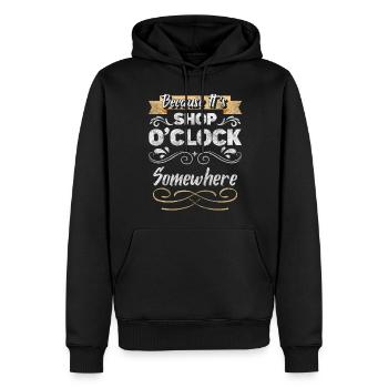 Shopping Acheter Mode Shopping Queen - Sweat à capuche Premium bio Homme - noir - Devant - Nico (187cm)