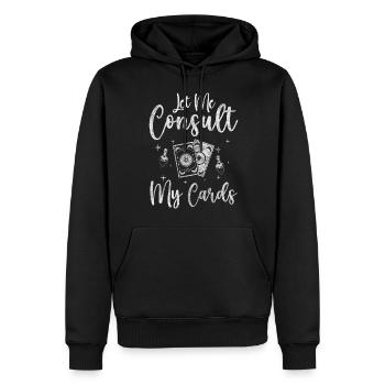 Hellseher Wahrsagen Glaskugel - Männer Premium Bio Hoodie - Schwarz - Vorne - Nico (187cm)