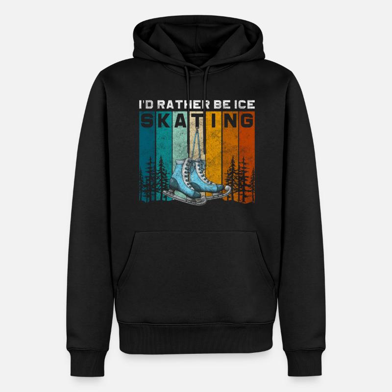 Patins à glace Hobby - Sweat à capuche Premium bio Homme - noir