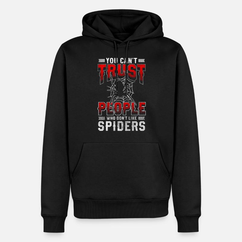 araignée nature tarentule phobie - Sweat à capuche Premium bio Homme - noir
