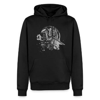 Asien Drache Mythologie - Männer Premium Bio Hoodie - Schwarz - Vorne - Nico (187cm)