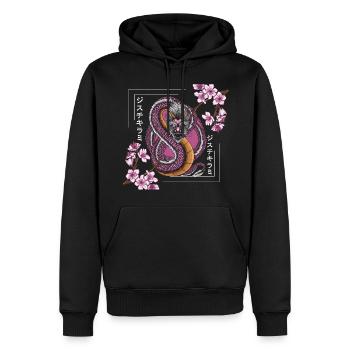 Orient Orientalisch Legenden Zeitreise - Männer Premium Bio Hoodie - Schwarz - Vorne - Nico (187cm)