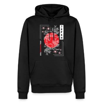 Orient Kämpfer Zeichnungen Märchen - Männer Premium Bio Hoodie - Schwarz - Vorne - Nico (187cm)