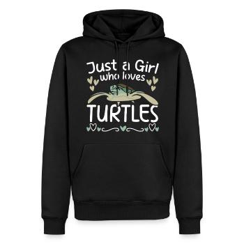 Turtle Sea Turtle Aquarium Species Conservation - Men’s Premium Organic Hoodie - black - Front - Nico (187cm)