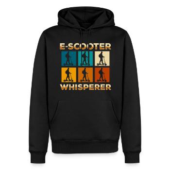 E-Scooter Scooter Driver Speedster - Men’s Premium Organic Hoodie - black - Front - Nico (187cm)