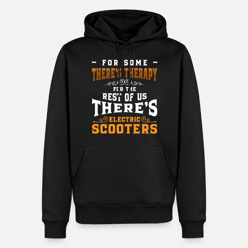 E-Scooter Rollerfahren Umwelt Tuning - Männer Premium Bio Hoodie - Schwarz