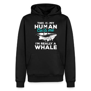 Meer Ozean Meeresleben Taucher - Männer Premium Bio Hoodie - Schwarz - Vorne - Nico (187cm)
