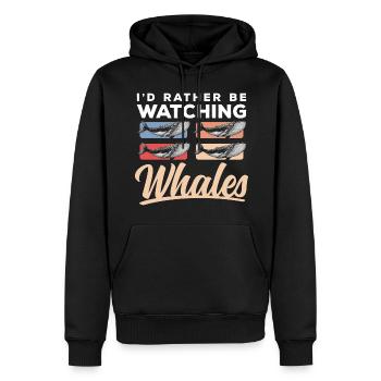 Meer Fisch Tierschutz - Männer Premium Bio Hoodie - Schwarz - Vorne - Nico (187cm)
