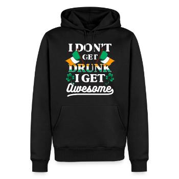 Irland Pub Glück Flagge - Männer Premium Bio Hoodie - Schwarz - Vorne - Nico (187cm)