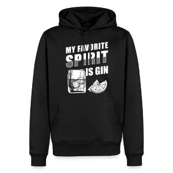 Alkohol Party Cocktail Schnaps - Männer Premium Bio Hoodie - Schwarz - Vorne - Nico (187cm)