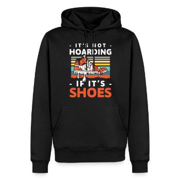 Schuhsammler Frauen Süchtig - Männer Premium Bio Hoodie - Schwarz - Vorne - Nico (187cm)