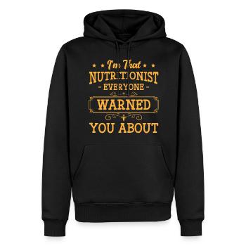 Nutrition Food Profession Dream Figure - Men’s Premium Organic Hoodie - black - Front - Nico (187cm)