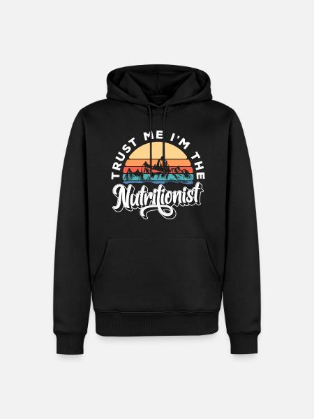 Nutrition Food - Men’s Premium Organic Hoodie - black