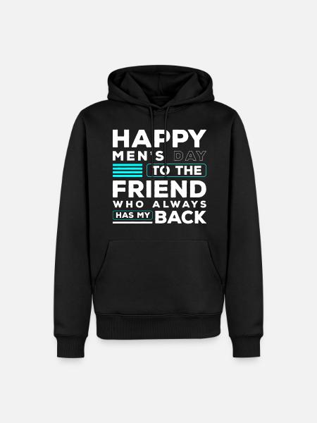 Mann Feier Bart Partner - Männer Premium Bio Hoodie - Schwarz