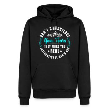 Männer Vater Familie Ehrentag - Männer Premium Bio Hoodie - Schwarz - Vorne - Nico (187cm)