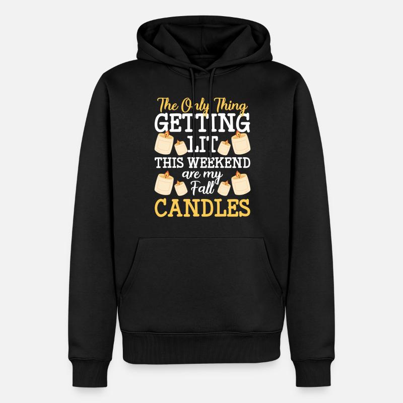 Bougie Amitié Passion - Sweat à capuche Premium bio Homme - noir