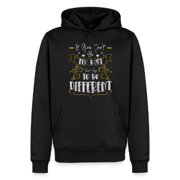 Individuel Différent Respect Spécial - Sweat à capuche Premium bio Homme - noir - Devant - Nico (187cm)