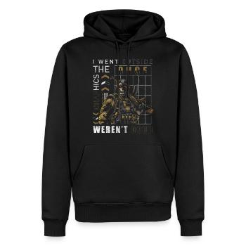 Jeux graphiques en ligne Jeux - Sweat à capuche Premium bio Homme - noir - Devant - Nico (187cm)
