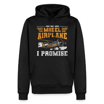 Avion Hobby Aviator Flight - Sweat à capuche Premium bio Homme - noir - Devant - Nico (187cm)