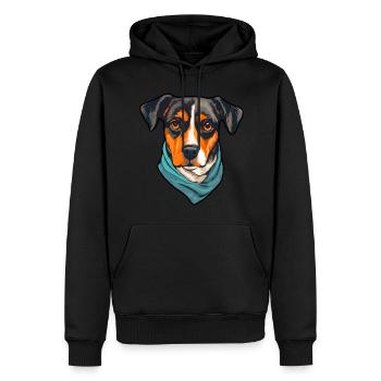 Chiens Sports canins Propriétaire d’une école canine - Sweat à capuche Premium bio Homme - noir - Devant - Nico (187cm)