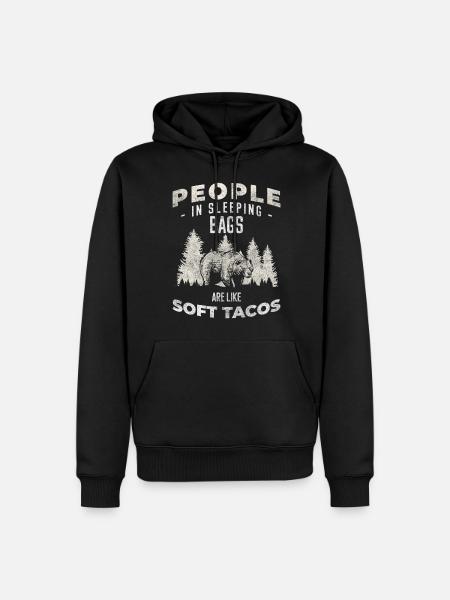 Bear Wilderness Polar Bear Hunting - Men’s Premium Organic Hoodie - black