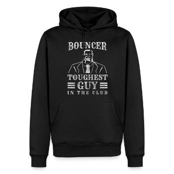 Bouncer Door Concert Muscles - Sweat à capuche Premium bio Homme - noir - Devant - Nico (187cm)