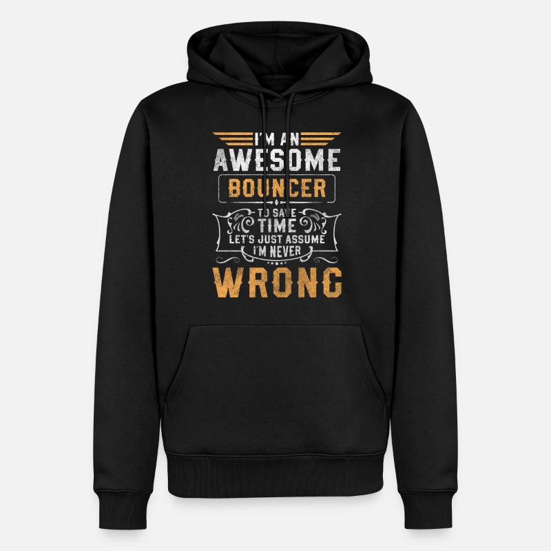 Sécurité Sécurité Entrée Danger - Sweat à capuche Premium bio Homme - noir