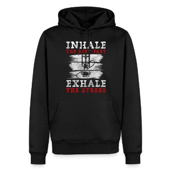 Wasserpfeife Rauchen Chill-Out Nikotin - Männer Premium Bio Hoodie - Schwarz - Vorne - Nico (187cm)