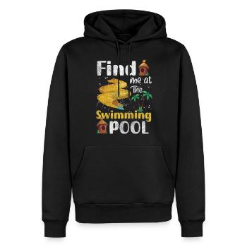 Schwimmer Wassersport Kraft Schwimmlehrer - Männer Premium Bio Hoodie - Schwarz - Vorne - Nico (187cm)