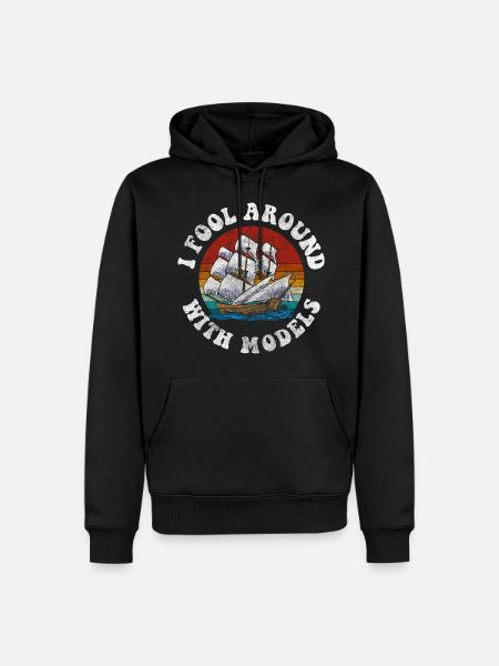 Model Sailing Ship Seafarers Shipping - Men’s Premium Organic Hoodie - black