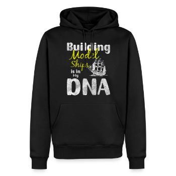 Model RC Ship Skipper - Men’s Premium Organic Hoodie - black - Front - Nico (187cm)