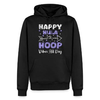 Coupe tendance - Sweat à capuche Premium bio Homme - noir - Devant - Nico (187cm)