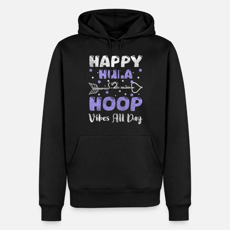 trend fit - Männer Premium Bio Hoodie - Schwarz