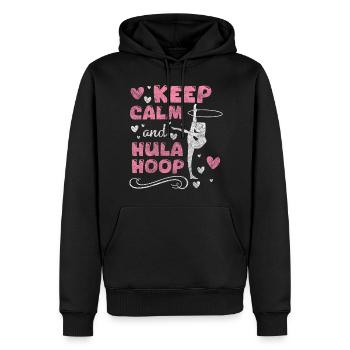 Hullern Trend Abnehmen Spaß - Männer Premium Bio Hoodie - Schwarz - Vorne - Nico (187cm)