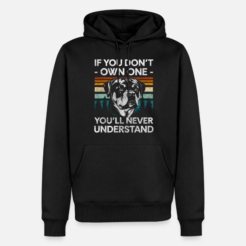 Pedigree Chien Loyal Master - Sweat à capuche Premium bio Homme - noir
